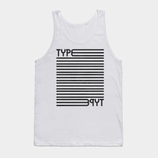 Type Stripes (Black) Tank Top